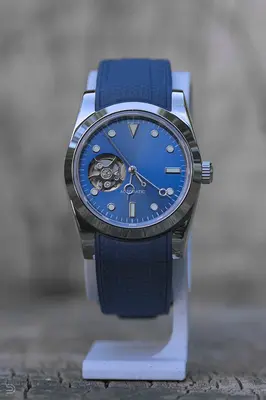 Montre bleu 36mm